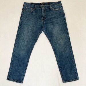 Lucky Brand 221 Original Straight Blue Jeans 40x32 Dark Blue Wash
